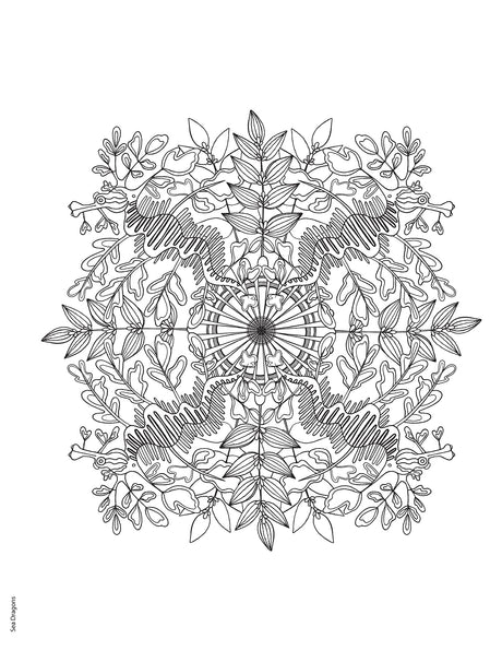Creative Haven Stunning Sea Life Mandalas Coloring Book - Retail Maharaj