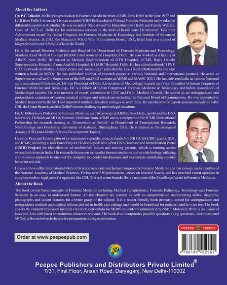 Textbook of Forensic Medicine and Toxicology 3rd/2022 - Retail Maharaj