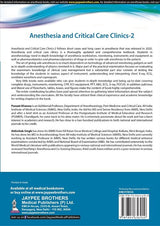 ANESTHESIA AND CRITICAL CARE CLINICS-2 - Retail Maharaj