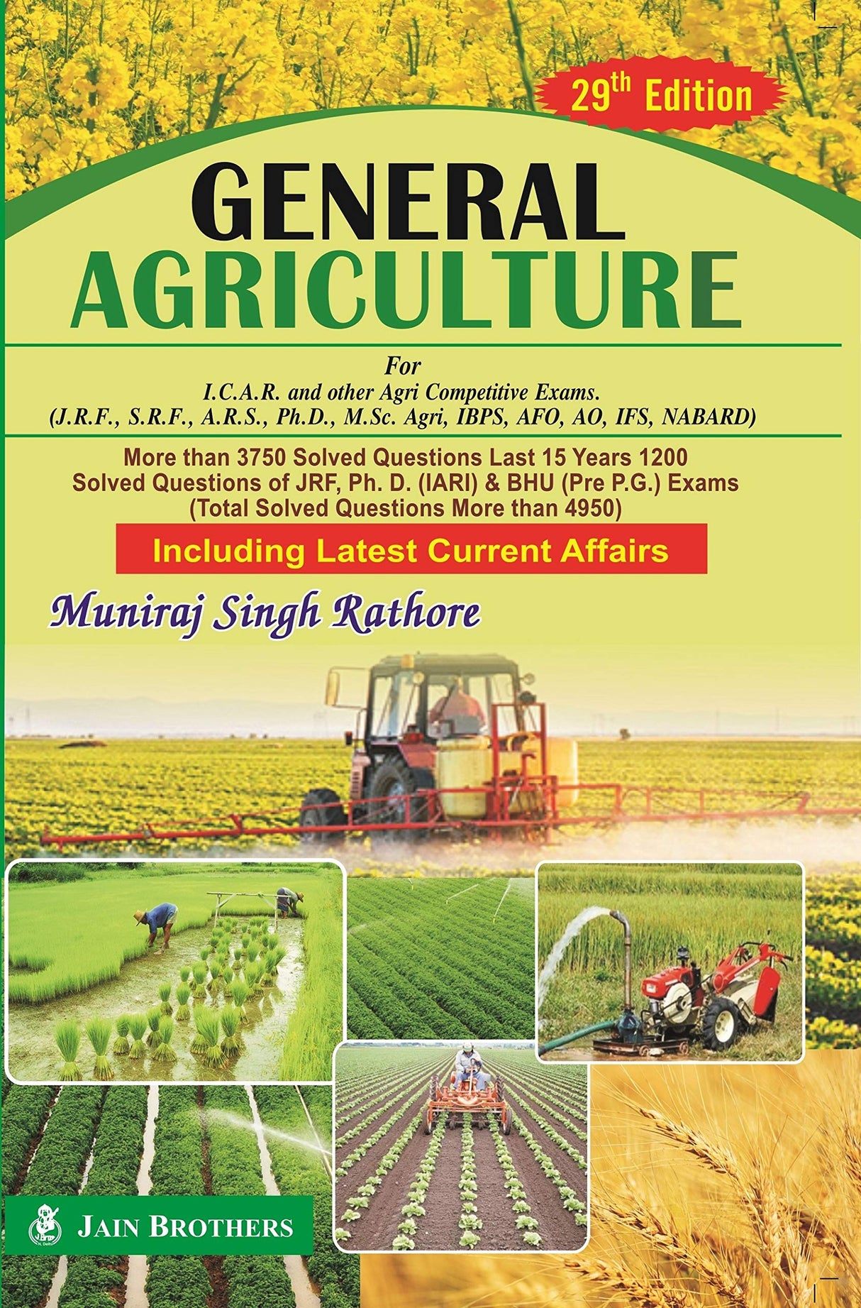 General Agriculture for ICAR and other Agri Competitive Exams JRF SRF ARS Ph.D M.Sc Agri IBPS AFO AO IFS NABARD 33rd edn (PB) - Retail Maharaj
