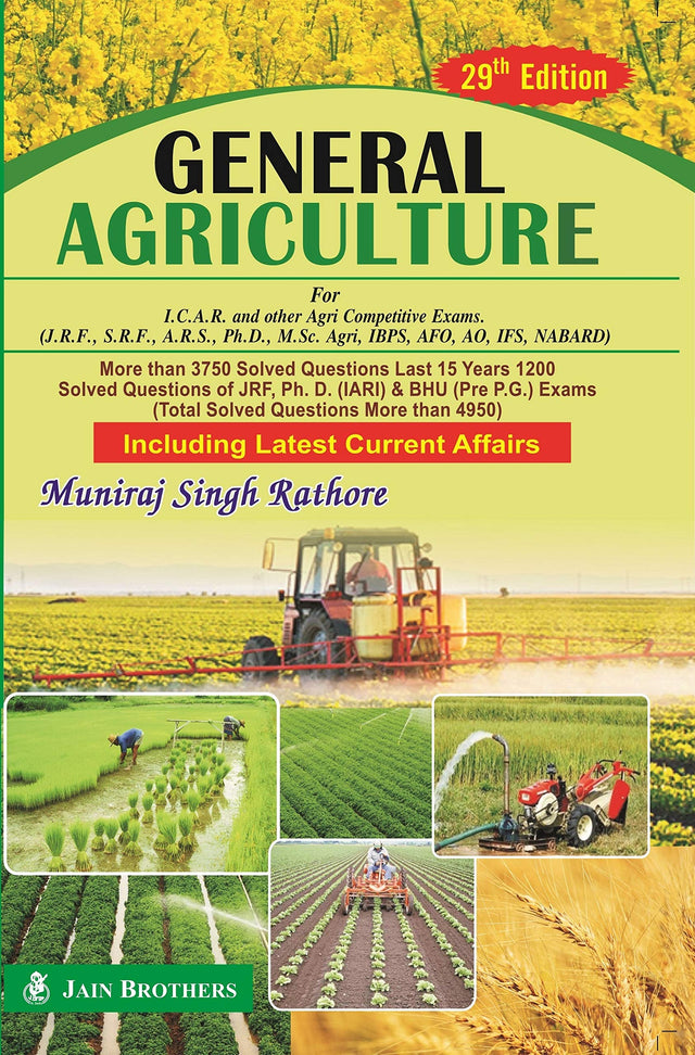 General Agriculture for ICAR and other Agri Competitive Exams JRF SRF ARS Ph.D M.Sc Agri IBPS AFO AO IFS NABARD 33rd edn (PB) - Retail Maharaj