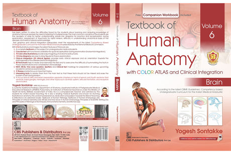 Textbook Of Human Anatomy With Color Atlas And Clinical Integration 2 Vol Set (Vol 5- Head Neck And Face And Vol 6-Brain) With Companion Workbook (Pb 2024) - Retail Maharaj