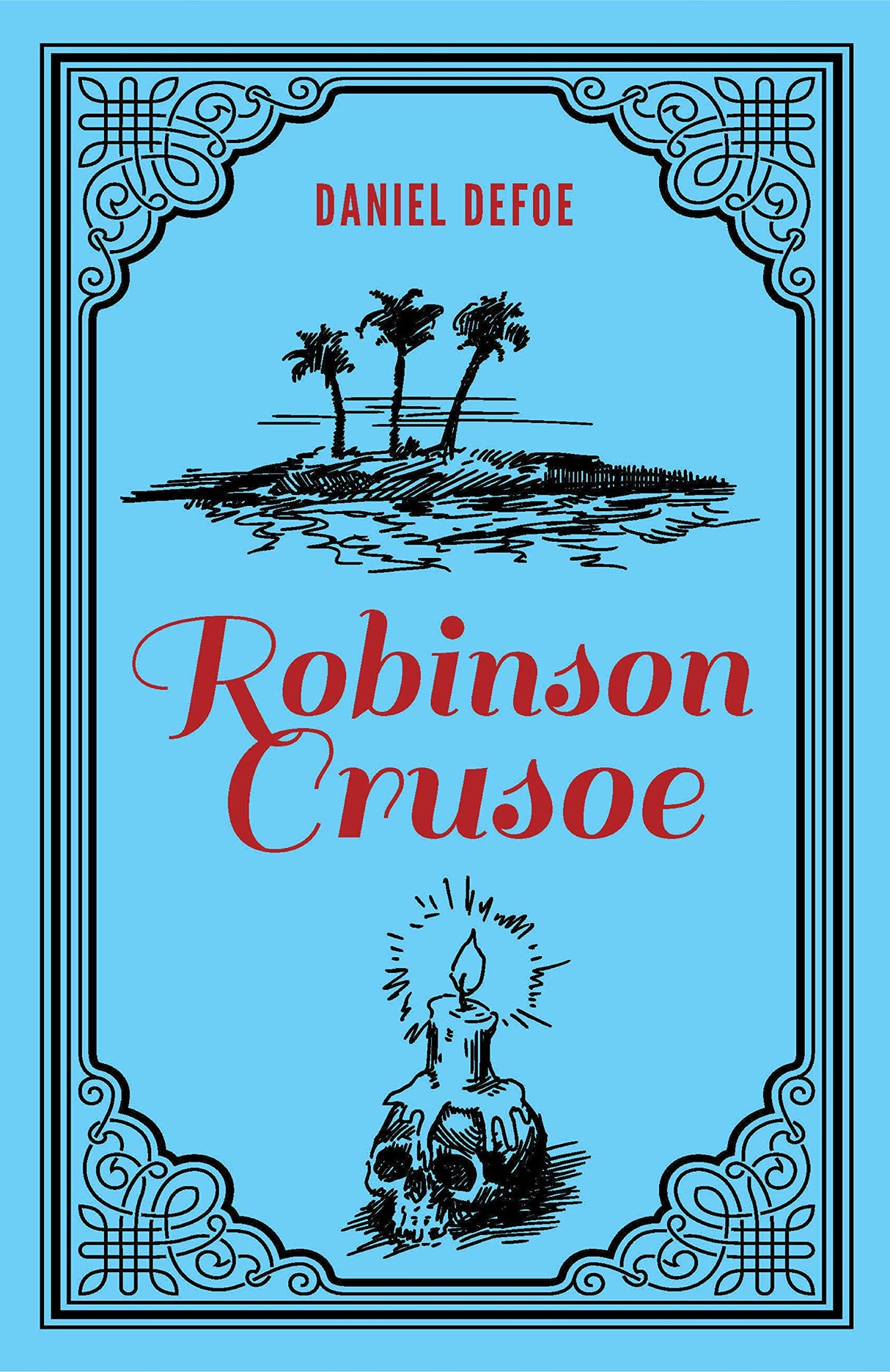 Robinson Crusoe Daniel Defoe Classic Novel, (Deserted Island Shipwreck Tale, Required Literature), Ribbon Page Marker, Perfect for Gifting - Retail Maharaj