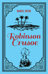 Robinson Crusoe Daniel Defoe Classic Novel, (Deserted Island Shipwreck Tale, Required Literature), Ribbon Page Marker, Perfect for Gifting - Retail Maharaj