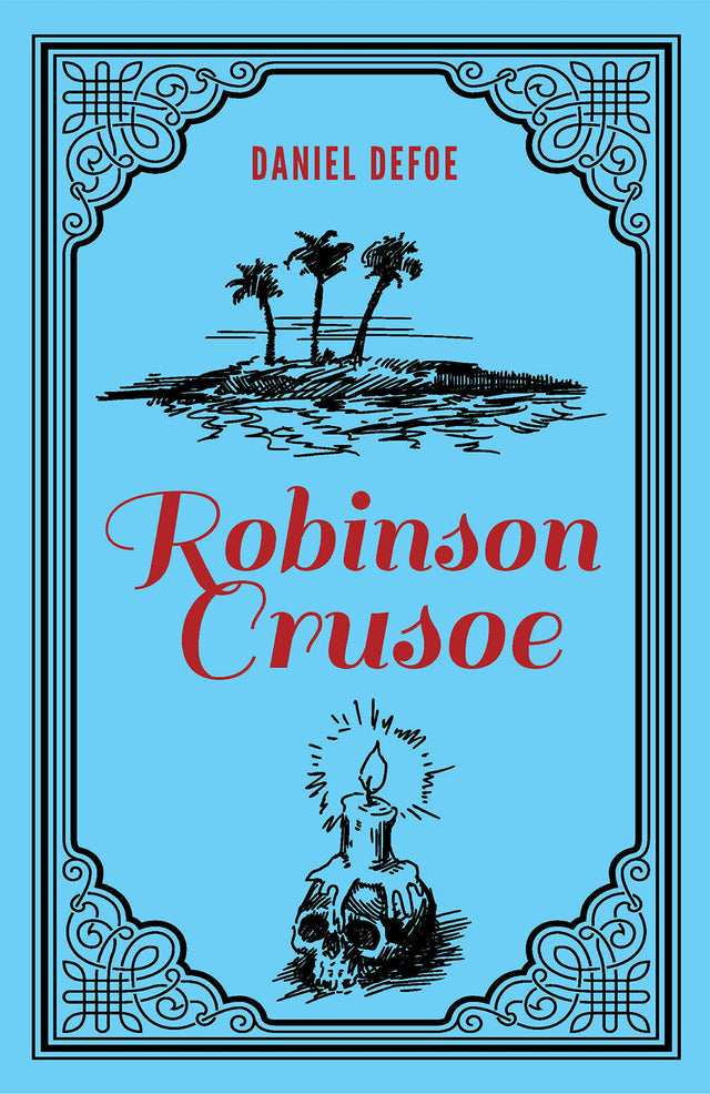Robinson Crusoe Daniel Defoe Classic Novel, (Deserted Island Shipwreck Tale, Required Literature), Ribbon Page Marker, Perfect for Gifting - Retail Maharaj