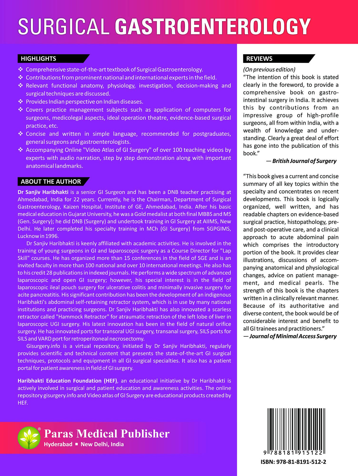 Surgical Gastroenterology (2 Vols Set) - Retail Maharaj