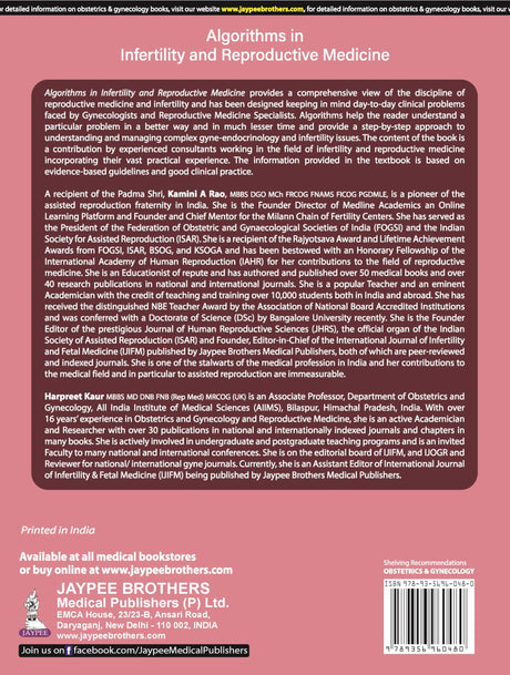Algorithms in Infertility and Reproductive Medicine - Retail Maharaj