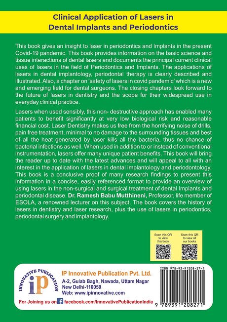 Clinical Application of Lasers in Dental Implants and Periodontics - Retail Maharaj