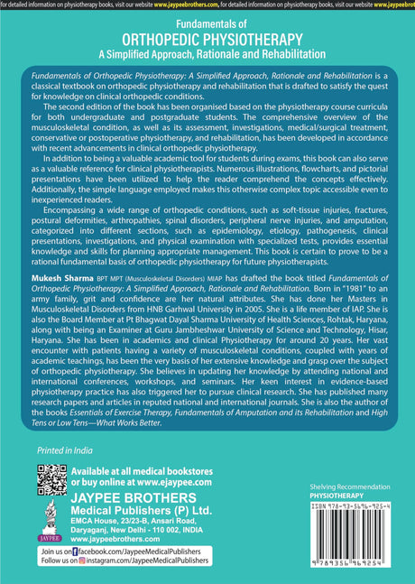 FUNDAMENTALS OF ORTHOPEDIC PHYSIOTHERAPY: A SIMPLIFIED APPROACH, RATIONALE AND REHABILITATION - Retail Maharaj
