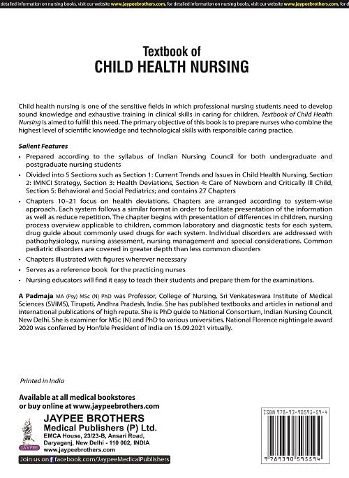 TEXTBOOK OF CHILD HEALTH NURSING - Retail Maharaj
