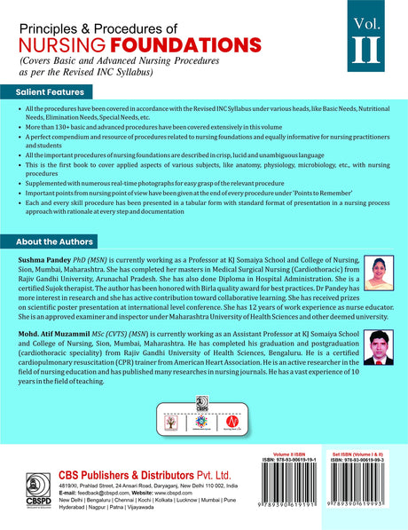 PRINCIPLES AND PROCEDURES OF NURSING FOUNDATIONS 2ED 2 VOL SET (PB 2022) - Retail Maharaj