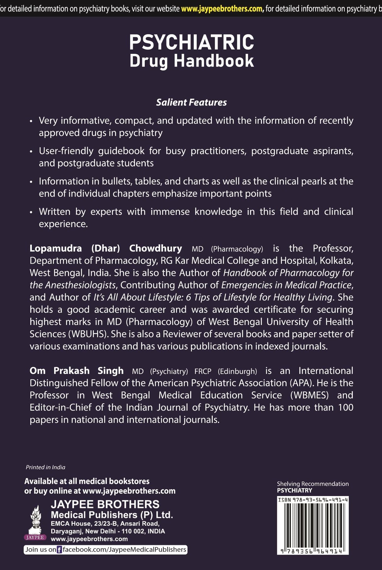 PSYCHIATRIC DRUG HANDBOOK - Retail Maharaj