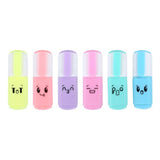 Cute Mini Highlighter Pens Cartoon Style Student Stationery Set of 6 - Retail Maharaj