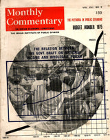 The Relation Between The Govt. Draft On National Income And Wholesale Prices Of Monthly Commentary - Vol. XVI , No. 9 , Year 1975