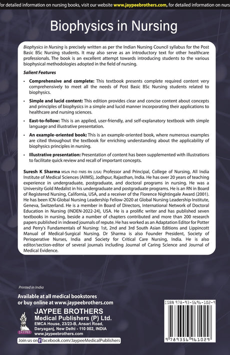 BIOPHYSICS IN NURSING - Retail Maharaj