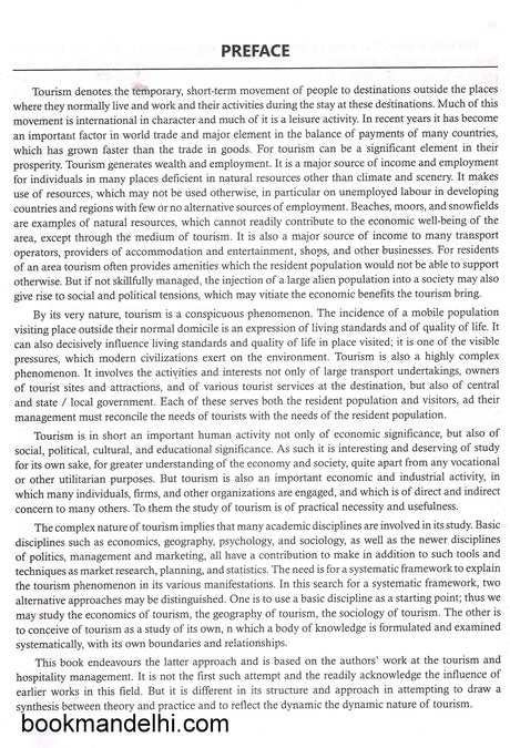 A Text Book of Tourism and Hospitality Management - Retail Maharaj