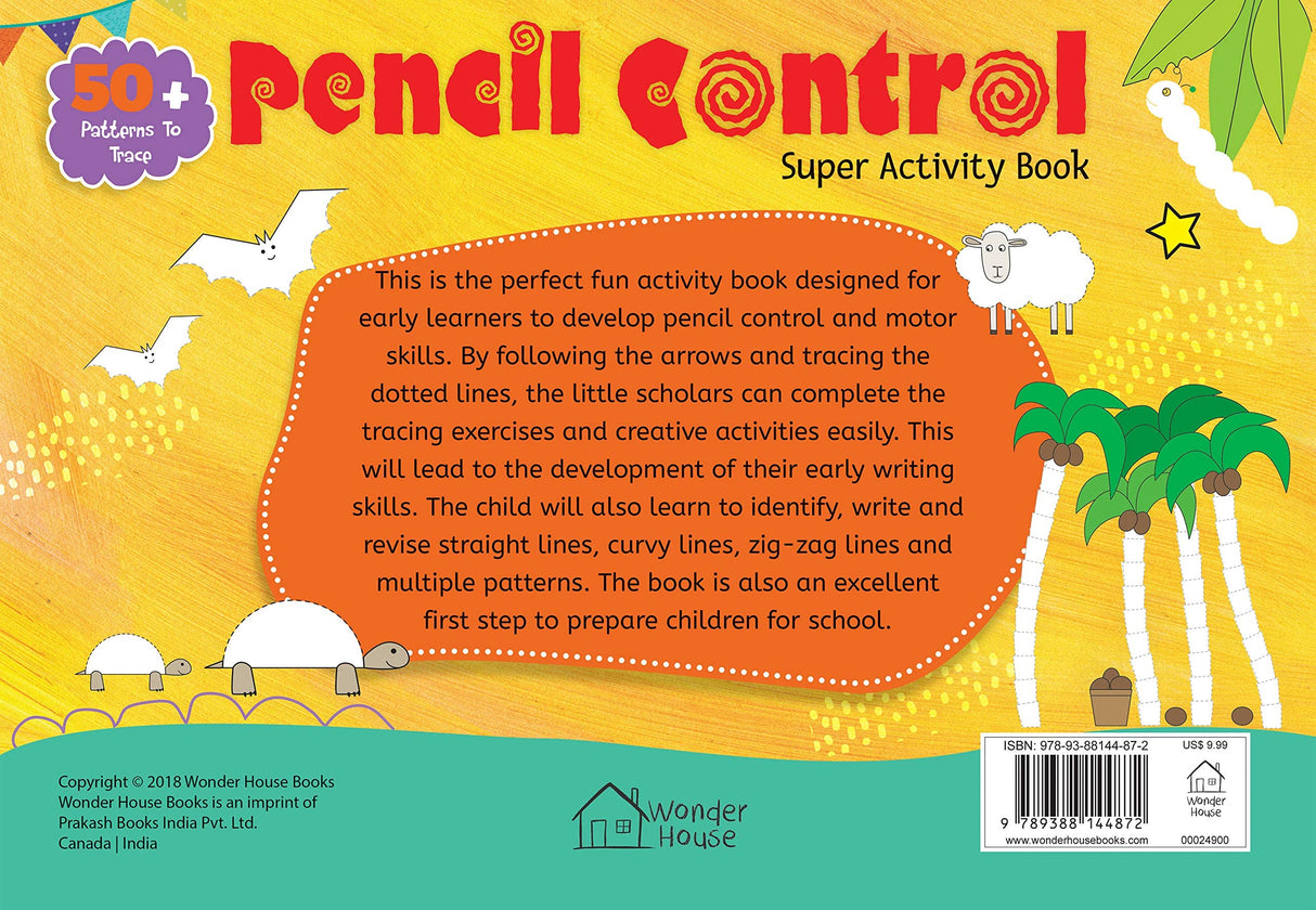 Pencil Control Super Activity Book for Kids – Practice Lines, Curves, Shapes & Patterns | Develop Fine Motor Skills & Handwriting Readiness | Early Learning Workbook for Toddlers, Preschool & Kindergarten | Ages 3–6 Years | Hours of Lerning time - Retail Maharaj