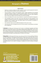 Monograph on Dizziness - Retail Maharaj