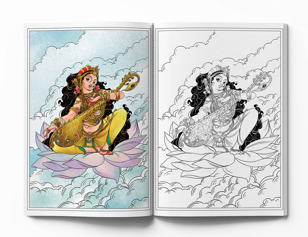 Gods and Goddesses - Spiritual Coloring Book - Retail Maharaj