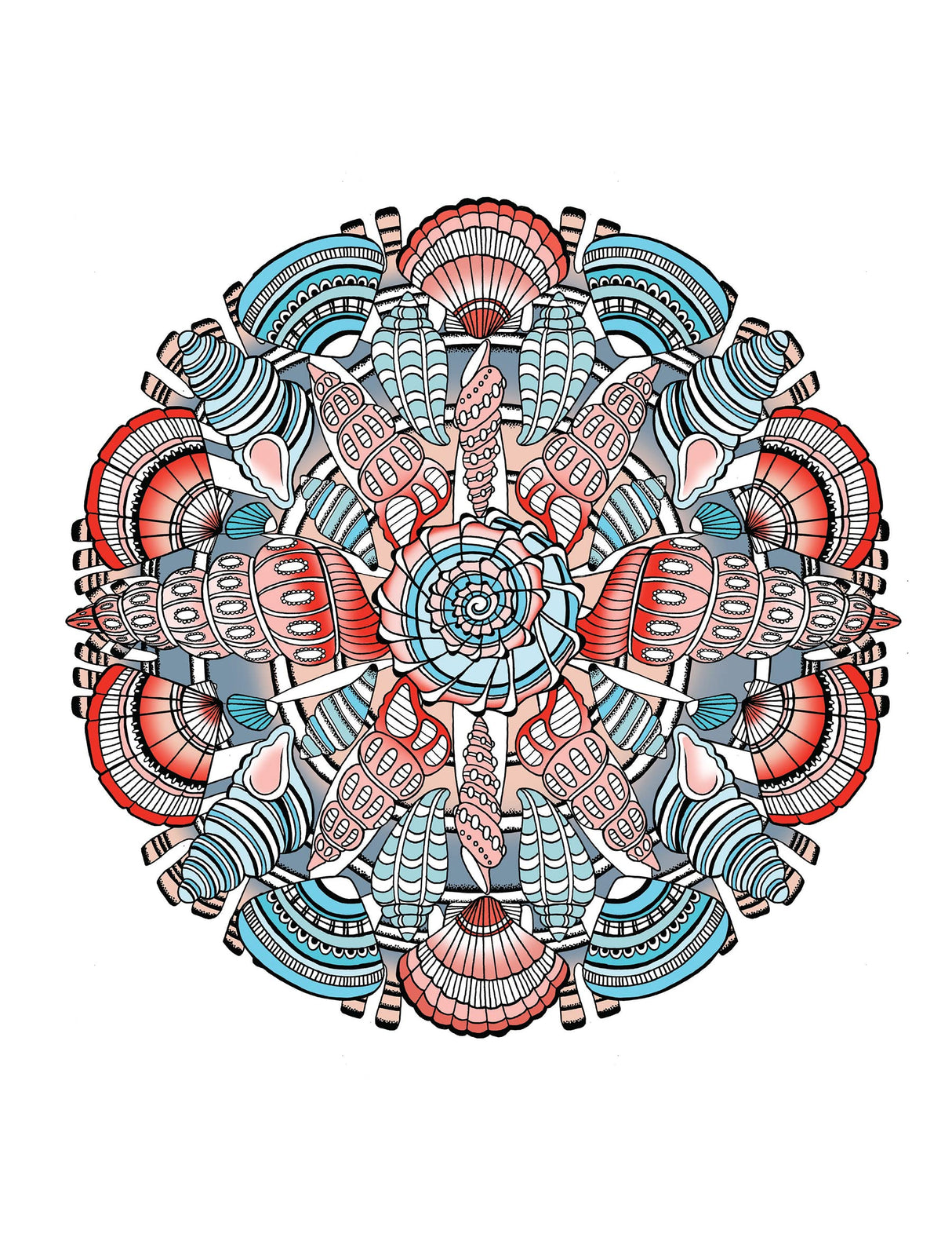 Creative Haven Stunning Sea Life Mandalas Coloring Book - Retail Maharaj