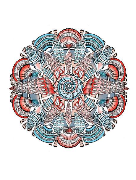 Creative Haven Stunning Sea Life Mandalas Coloring Book - Retail Maharaj