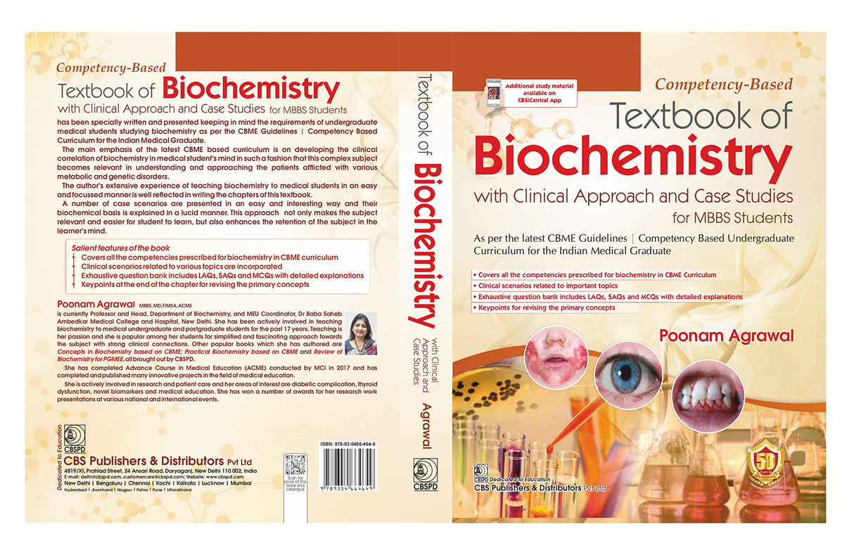 Competency Based Textbook Of Biochemistry With Clinical Approach And Case Studies For Mbbs Students 2025 - Retail Maharaj
