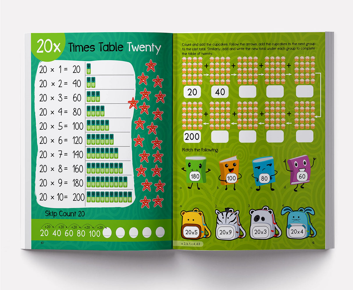 My First Times Tables Activity Book: Multiplication Made Easy | Ages 6–8 | Build Confidence in Basic Math | 2.5 Hours of Practice - Retail Maharaj