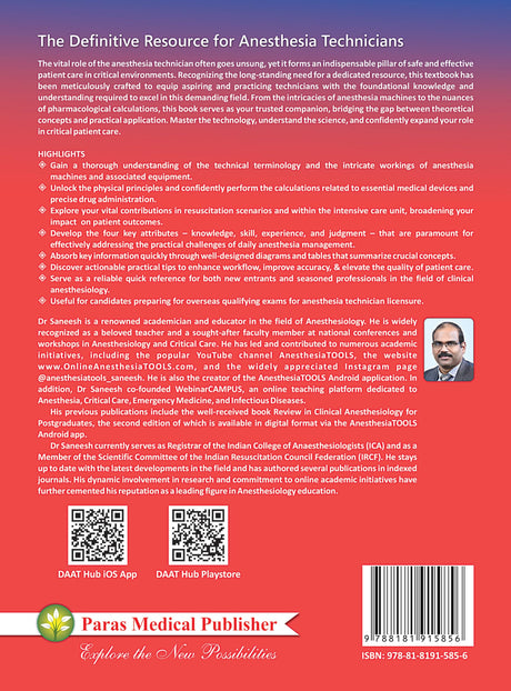 Textbook of Anaesthesia for Technicians (2nd Edition) - Retail Maharaj
