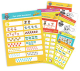 Nickelodeon Paw Patrol – Off Duty! Fun Learning Set | Wipe & Clean Mats, Coloring Sheets, Stickers, Certificate & Pen | Ages 3–7 | Learn Through Play with Your Favorite Pups - Retail Maharaj