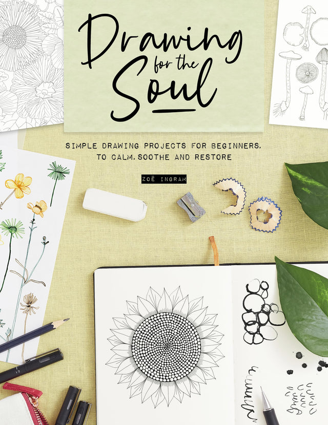 DRAWING FOR THE SOUL: Simple Drawing Projects for Beginners, to Calm, Soothe and Restore - Retail Maharaj