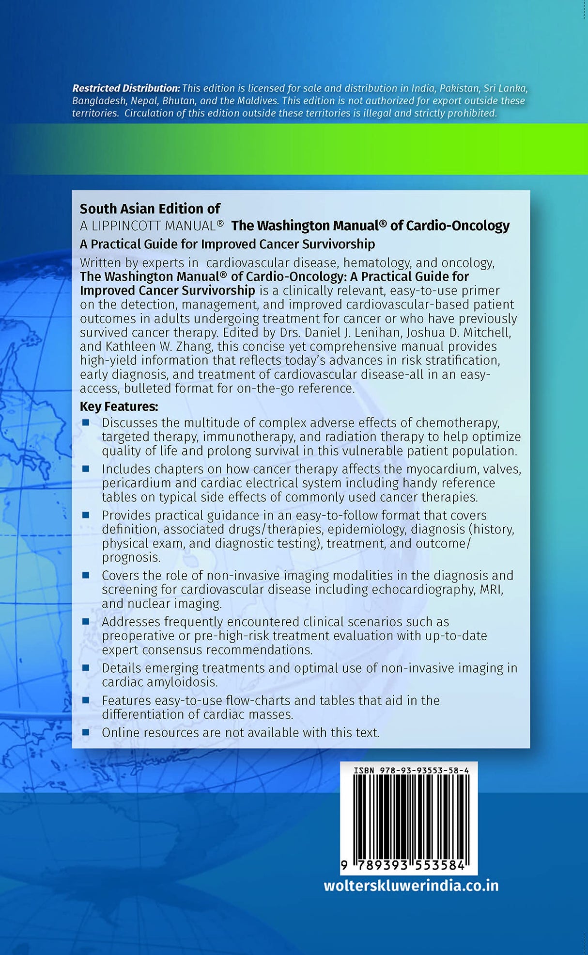 The Washington Manual for Cardio - Oncology, South Asian ed - Retail Maharaj