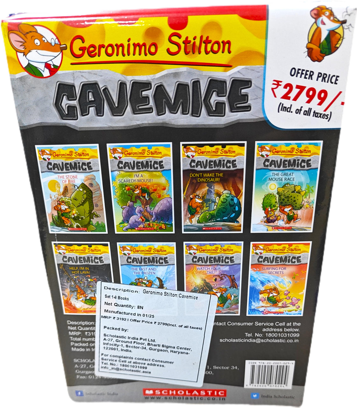 Geronimo Stilton: Cavemice Box-set (8 Books) - Retail Maharaj
