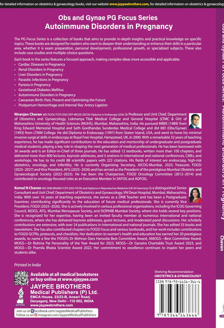 OBS AND GYNAE PG FOCUS SERIES AUTOIMMUNE DISORDERS IN PREGNANCY - Retail Maharaj