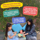 Little Hands Big Hearts - Heart to Heart Conversation Starter Cards (Ages 5 & Above) | Flash Cards for Kids, Family Bonding & Emotional Intelligence | Brain Games for Kids 9-12 - Retail Maharaj