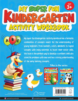 My Super Fun Kindergarten Activity Workbook for Children : Pattern Writing, Colors, Shapes, Numbers 1-10, Early Math, Alphabet, Brain Booster Activities, Following Directions, and Interactive Activities (Kids Ages 4 to 6) - Retail Maharaj