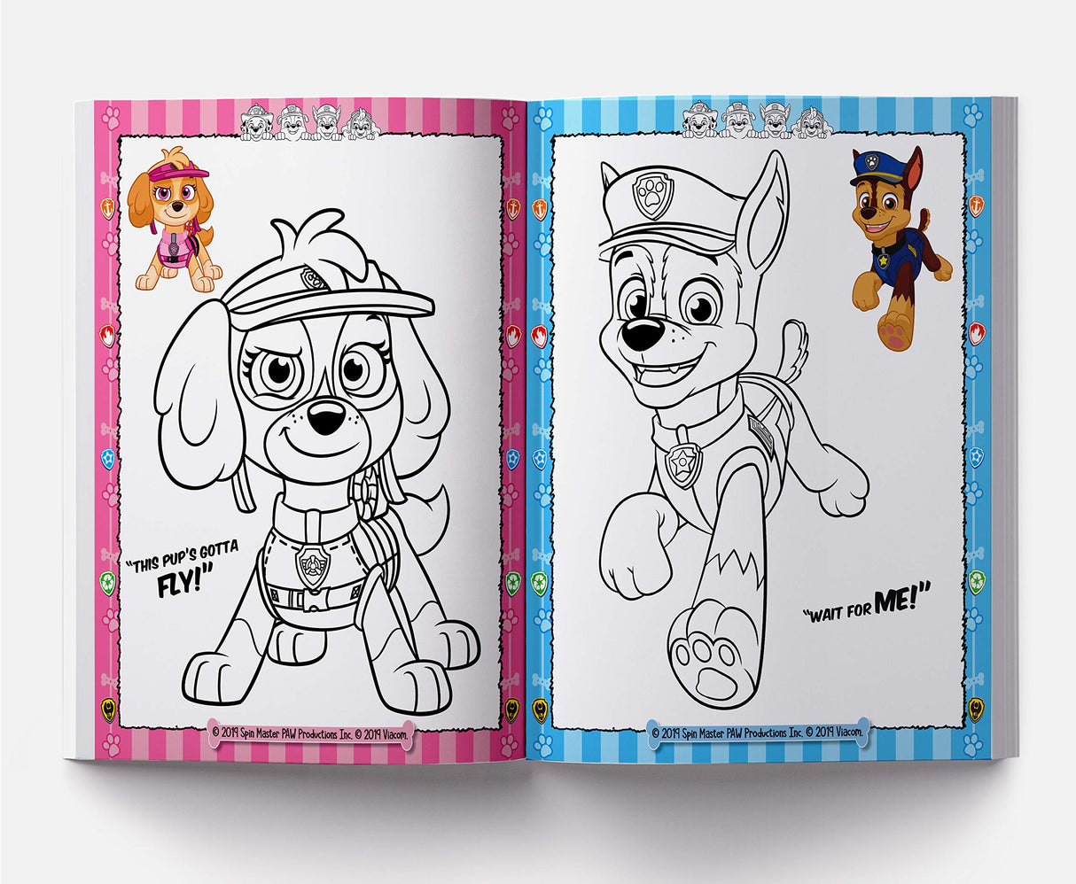 Heroes Work Together: Paw Patrol Coloring Book For Kids - Retail Maharaj