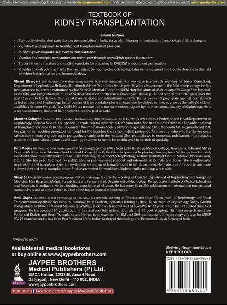 TEXTBOOK OF KIDNEY TRANSPLANTATION - Retail Maharaj
