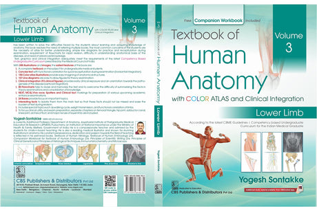 Textbook Of Human Anatomy With Color Atlas And Clinical Integration 2 Vol Set (Vol 3 Lower Limb & Vol 4 Abdomen And Pelvis) With Companion Workbook (Pb 2024) - Retail Maharaj