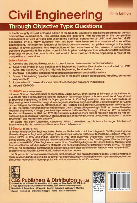CIVIL ENGINEERING THROUGH OBJECTIVE TYPE QUESTIONS 5TH EDITION , 2026 - Retail Maharaj