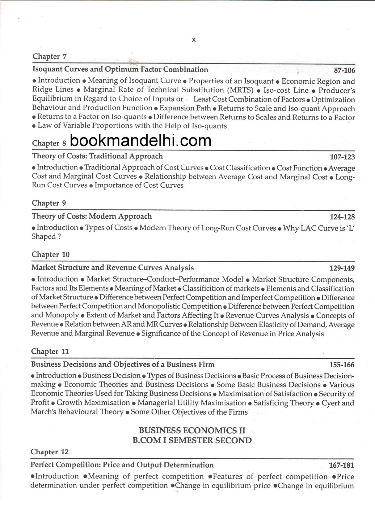 Business Economics (B. Com Ist & Iind) - Retail Maharaj