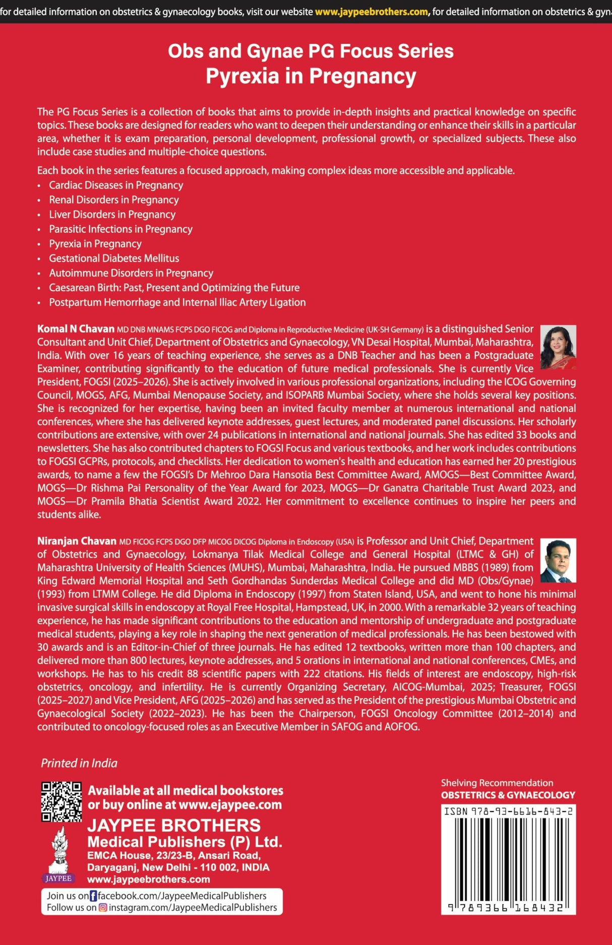 OBS AND GYNAE PG FOCUS SERIES PYREXIA IN PREGNANCY - Retail Maharaj