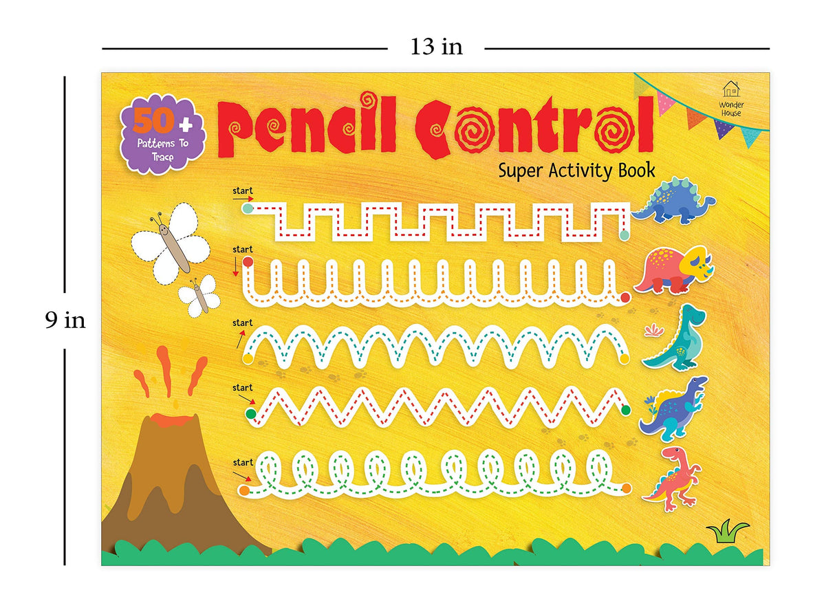 Pencil Control Super Activity Book for Kids – Practice Lines, Curves, Shapes & Patterns | Develop Fine Motor Skills & Handwriting Readiness | Early Learning Workbook for Toddlers, Preschool & Kindergarten | Ages 3–6 Years | Hours of Lerning time - Retail Maharaj