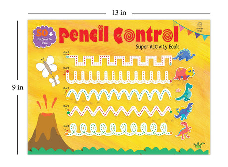 Pencil Control Super Activity Book for Kids – Practice Lines, Curves, Shapes & Patterns | Develop Fine Motor Skills & Handwriting Readiness | Early Learning Workbook for Toddlers, Preschool & Kindergarten | Ages 3–6 Years | Hours of Lerning time - Retail Maharaj