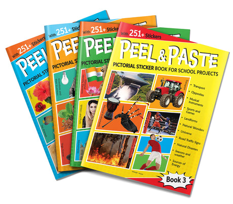 Peel & Paste - Pictorial Sticker Book For School Projects - Book 3 - Retail Maharaj