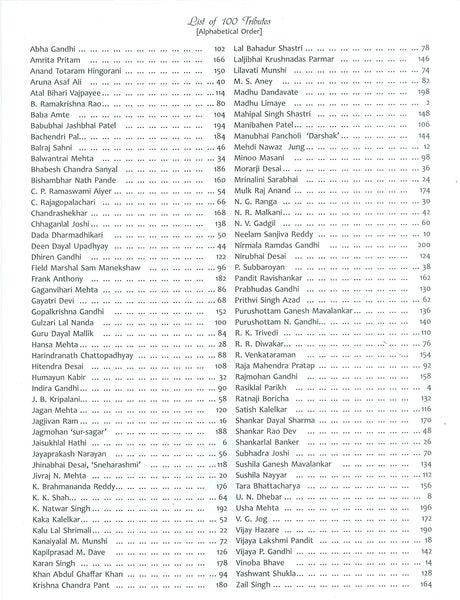 100 Tributes to Gandhiji on his 100 Portraits by his 100 contemporaries in their own handwritings (English, Hindi and Gujarati Edition) - Retail Maharaj