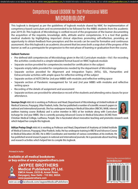 COMPETENCY BASED LOGBOOK FOR 2ND PROFESSIONAL MBBS - MICROBIOLOGY - Retail Maharaj
