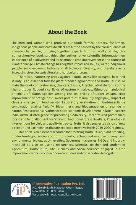 Textbook for Biodiversity and Crops Improvement in the Era of Climate Change, December, 2019 Edition - Retail Maharaj