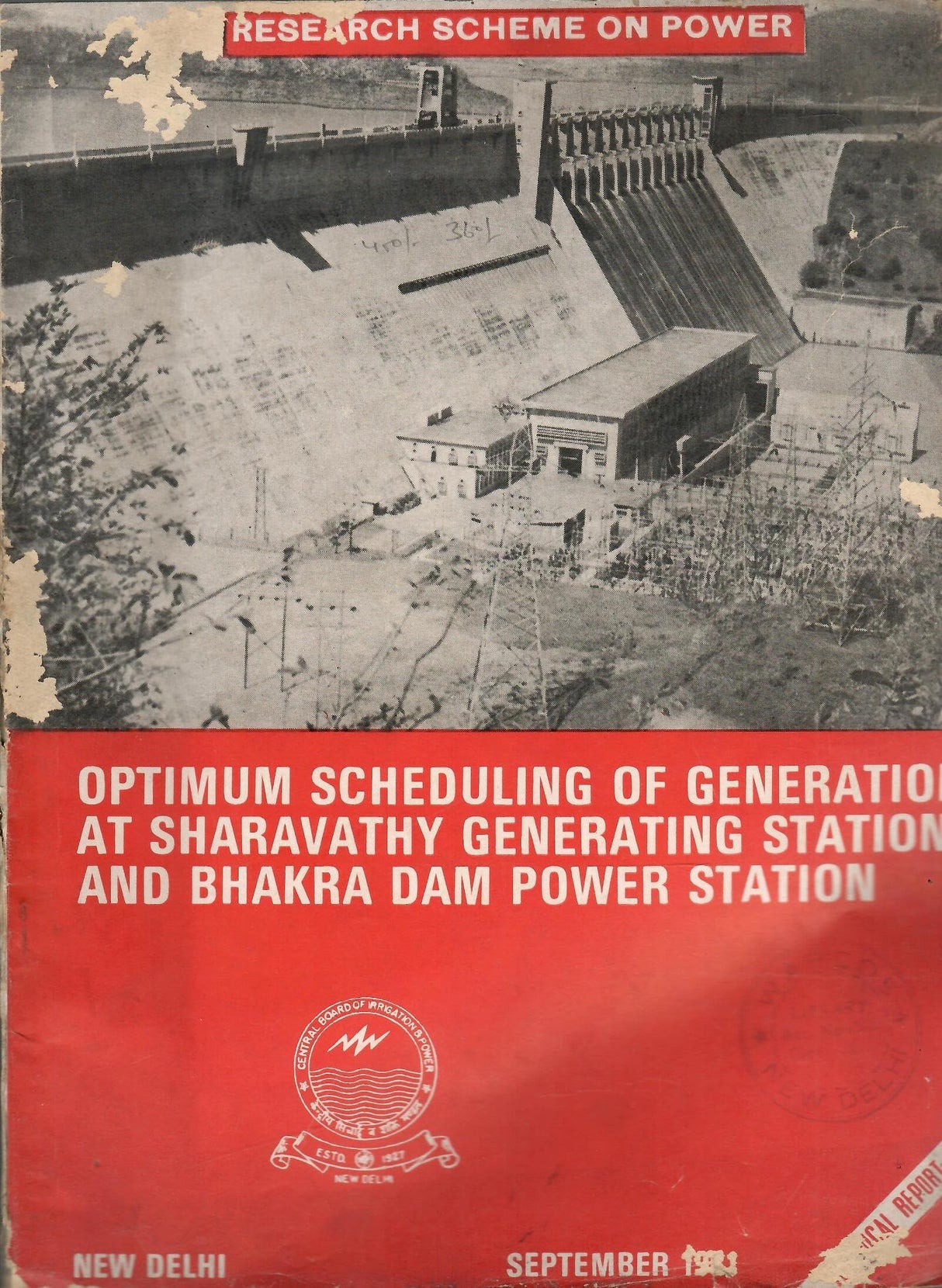 Optimum Scheduling of Generation At Sharavathy Genrating Station And Bhakra Dam Power Station