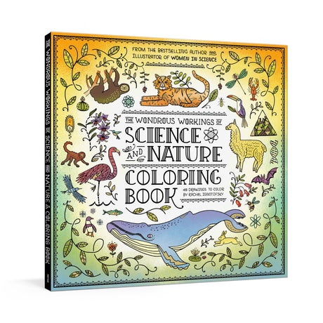 The Wondrous Workings of Science and Nature Coloring Book: 40 Line Drawings to Color - Retail Maharaj