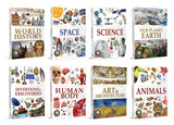 Knowledge Encyclopedia Boxed Set 8 Hardcover Books For Kids Age Group 10+ Total No. Of Pages 1536 192 Pages Per Book Of A4 Size Topics-World History Space Planet Earth Inventions & Discoveries - Retail Maharaj